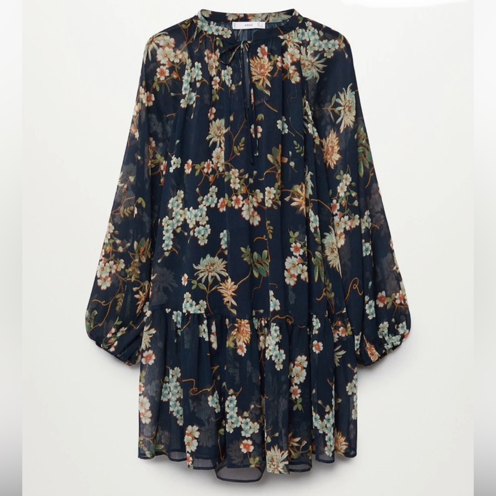 Mango Floral Dress XS